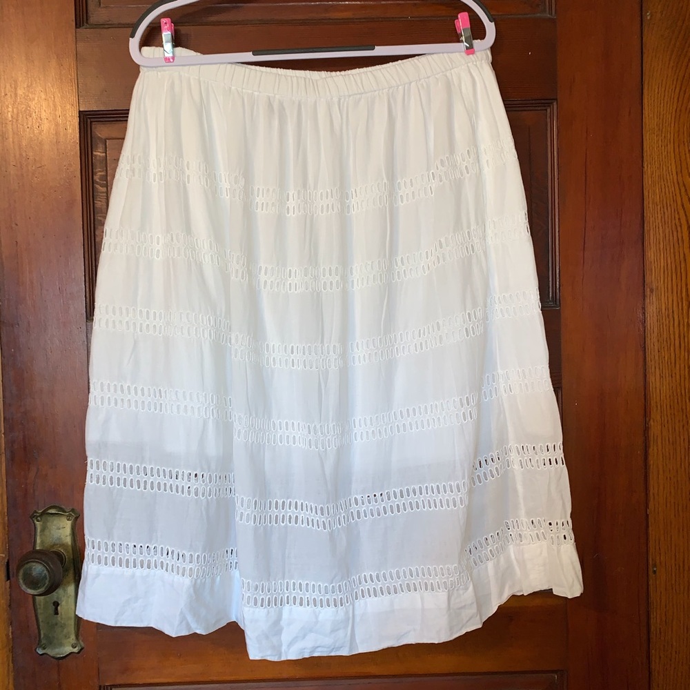 Gap White Skirt Sz XL